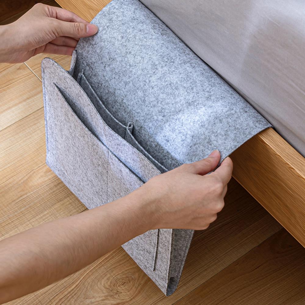 Oppbevaringslomme ved sengen Hengende oppbevaringsorganisatorveske Stor kapasitet