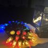 50 LED Solar Christmas Lights 5m Length 8 Modes Fairy Lights Waterproof Multi-Color Strawberry Lights Outdoor Decoration