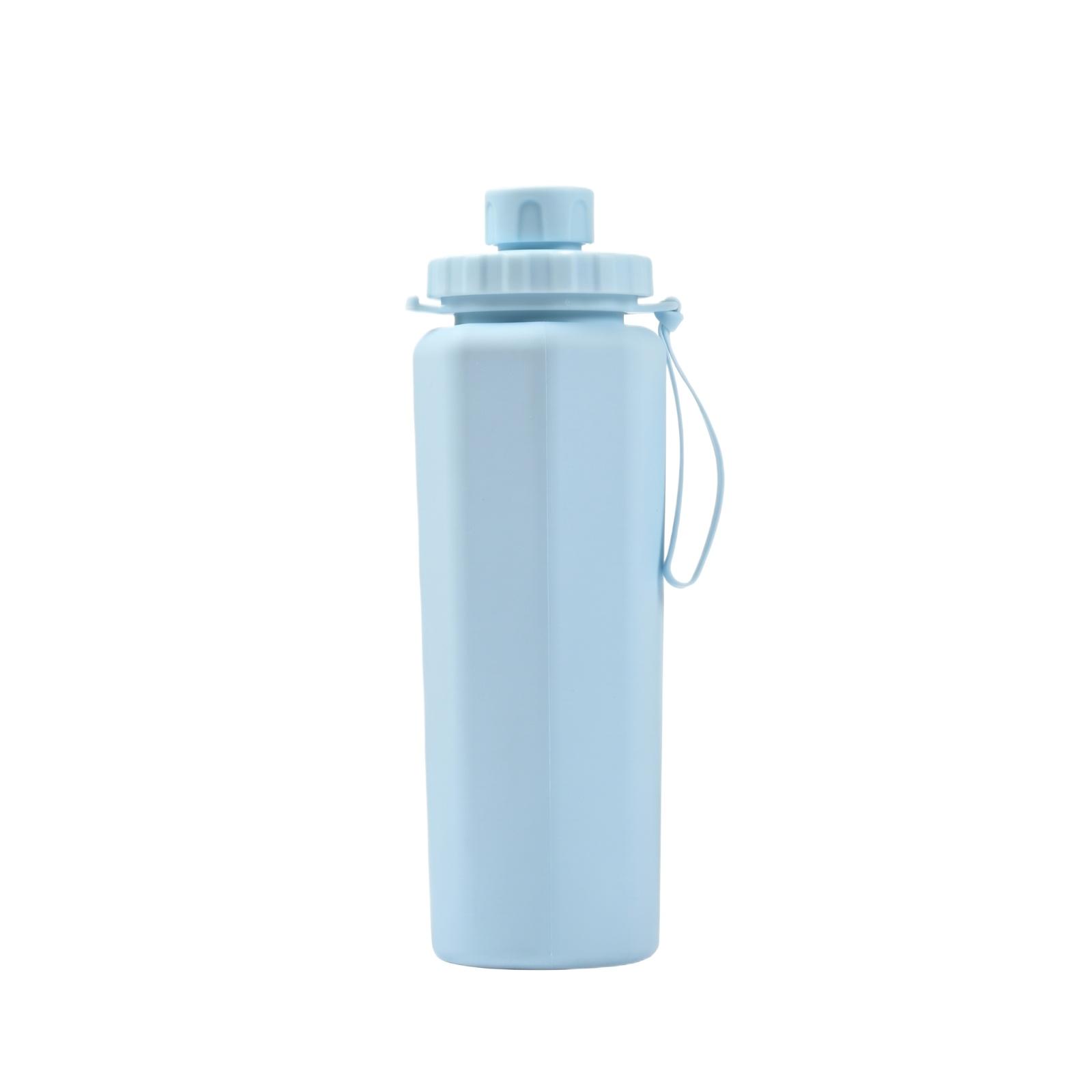 

Portable Sports Kettle, Drop, High Temperature Resistant, Foldable One Size синий