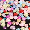 50-300Pcs Flatback Heart Shape Plastic ABS Imitation Pearl Beads For DIY Craft Scrapbook Decoration Apparel Sewing Garment Accessories