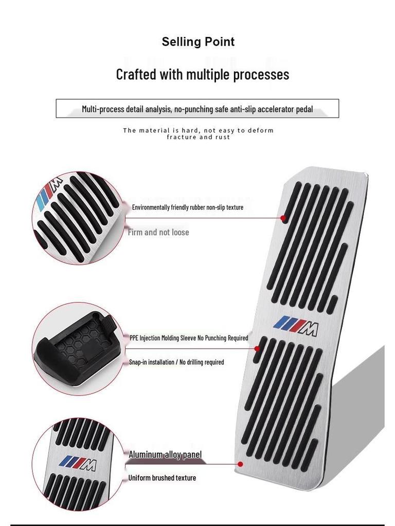 BMW New 3, 4, 5, 7 Series & X3-X6 Brake & Accelerator Pedal Decorative Accessories