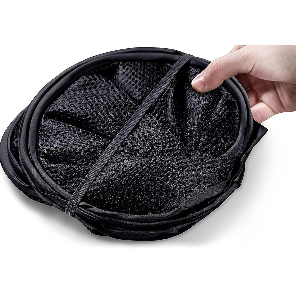 Foldable Mesh Laundry Basket, Solid Color, Breathable, Dirty Clothes Basket, Toy and Miscellaneous Items Storage Basket