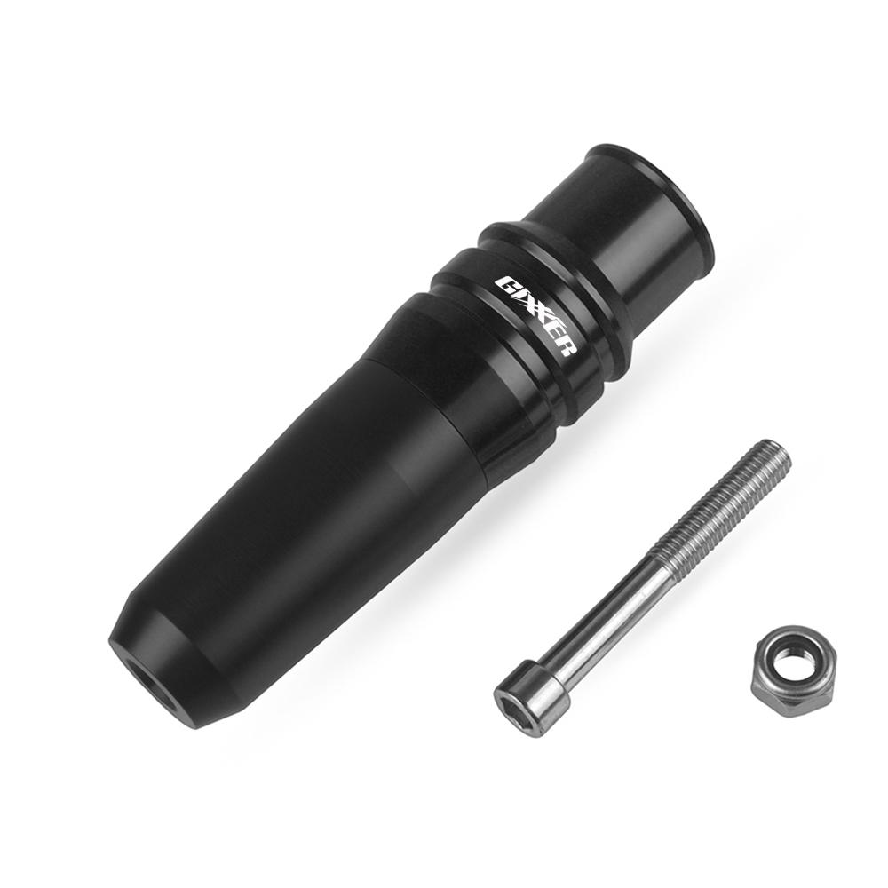 With GIXXER Logo CNC For Suzuki GIXXER 250 2023 Exhaust Frame Sliders Crash Pads Falling Protector Motorcycle