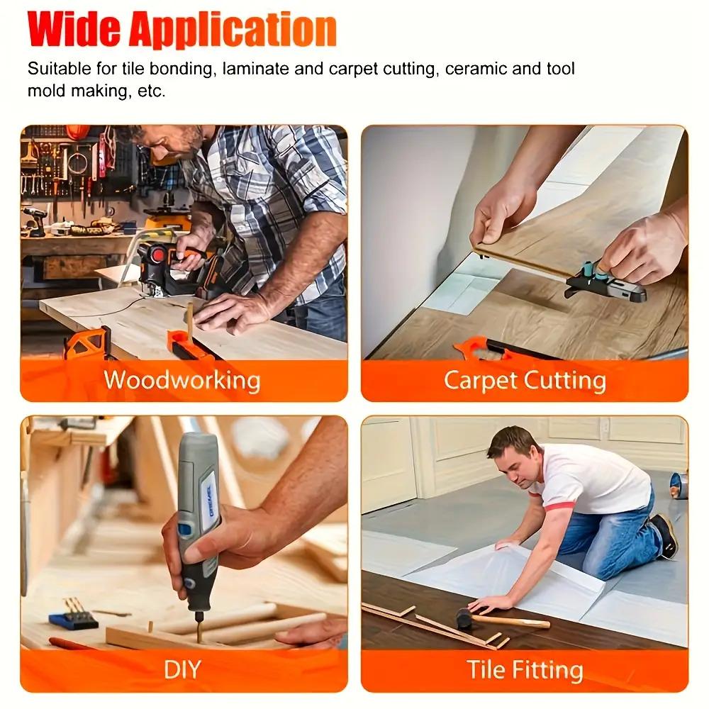 New Profile Scribing Ruler - Contour Gauge with Adjustable Lock, Precise Woodworking Measuring Tool & Profile Duplicator