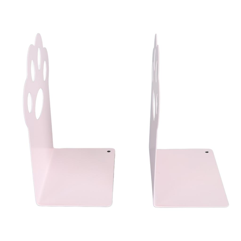 Metal Bookends Cartoon Cat Claw Decorative   Desk Magazine Book Ends for Home School  