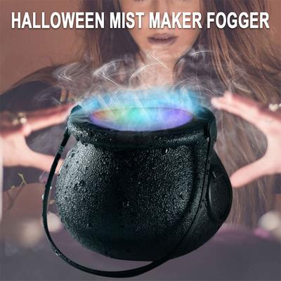Halloween Party Nebelmaschine 6 LED Lichter Wasserfontäne Teich Zerstäuber Hexenkessel Nebelgenerator Halloween Party Requisite Dekoration