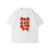 Trendy Tomato Pattern Printed Short Sleeved Tshirt For Unisex And Unisex Summer 2026 New Casual Loose Pure Cotton Tshirt
