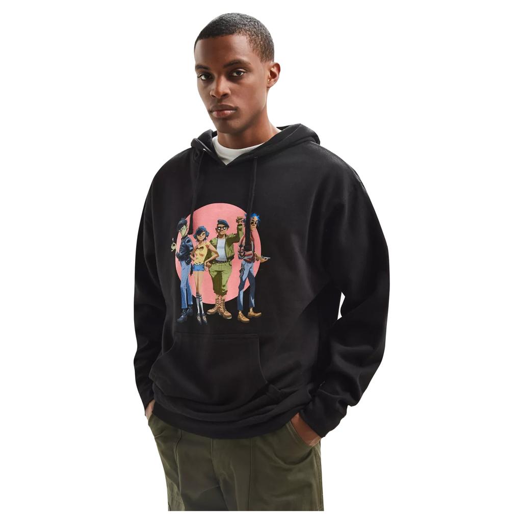 Gorillaz Unisex Adult Group Circle Rise Pullover Hoodie