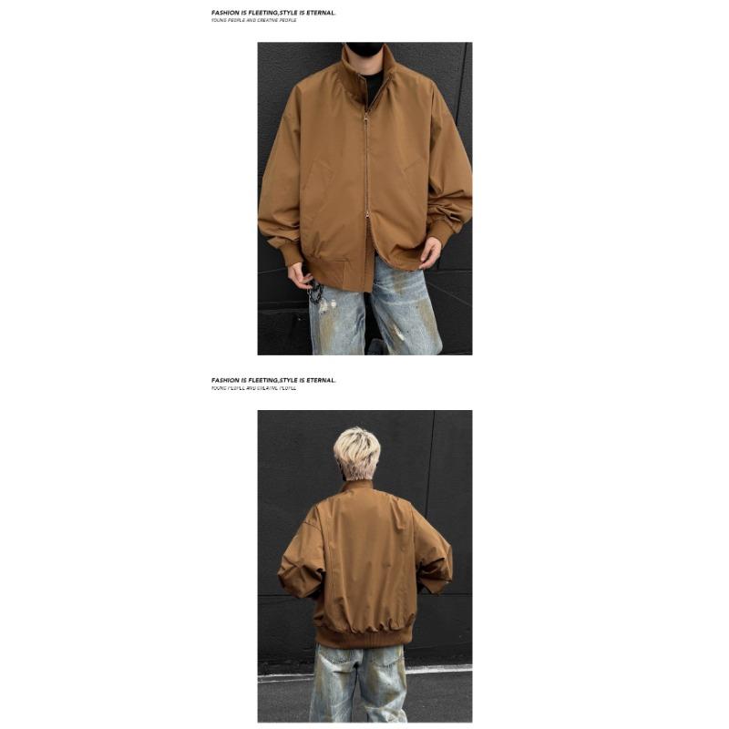 Giacca Bomber da Uomo Vestibilità Larga Corta Streetwear