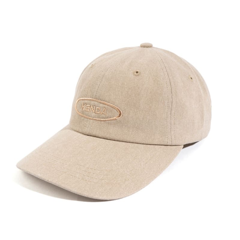 KENDA OVAL LOGO PIGMENT BALL cap - BEIGE / PGBC01-14S