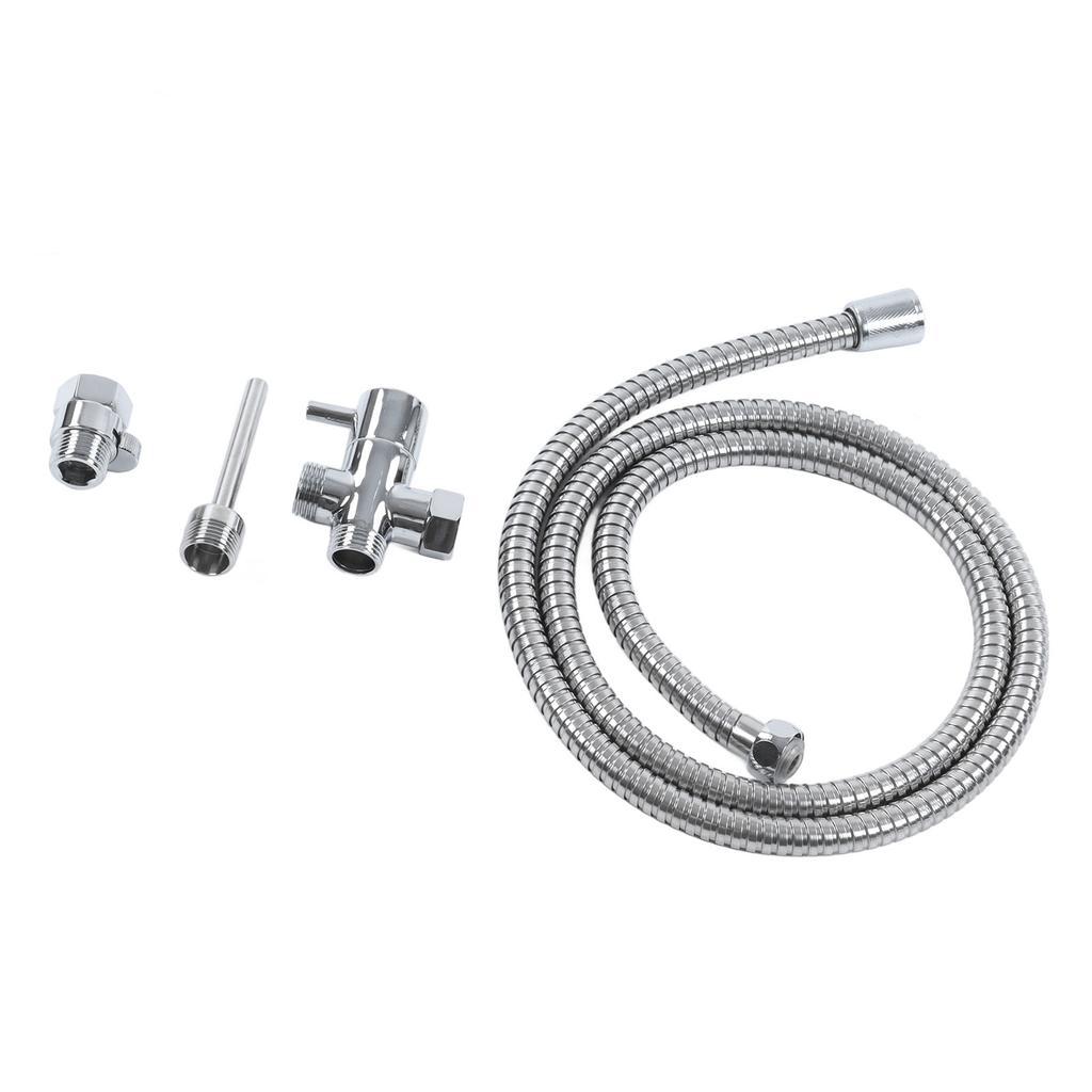 G1/2 Haushalts-Duschkonverterschlauch Edelstahl-Klistier-Aufsatzschlauch zur Körperreinigung