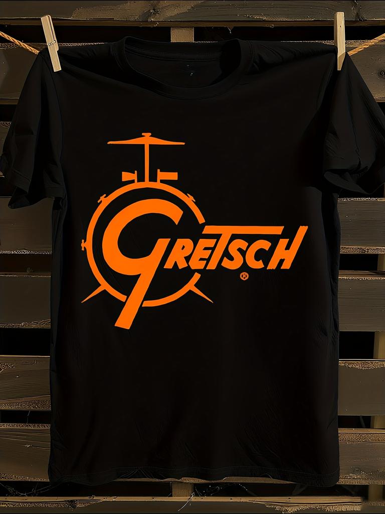 Gleason Gretsch Drum Logo Graphic Tshirt