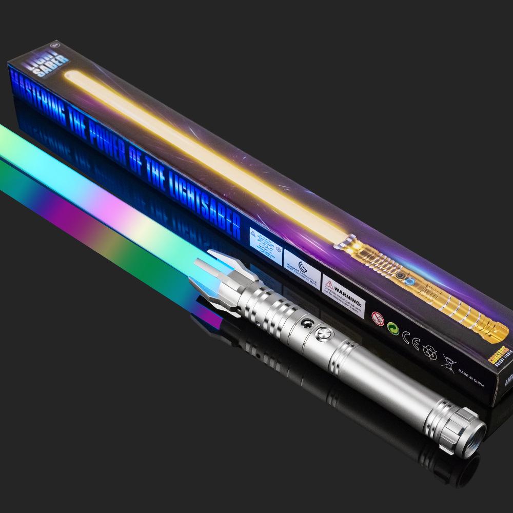 Cutie Cadou Premium Sabie Laser Star Wars din Metal - Reîncărcabilă, Jucărie Luminoasă pentru Copii