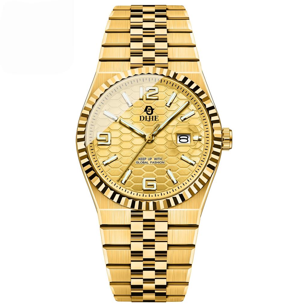 Frühling High-End Business Uhr Herren Vollautomatisch Stahlarmband Konzept Großes Zifferblatt Quarz Uhr