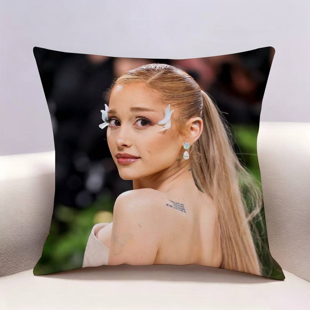 Hot Singer Ariana GGrande Doublesided print Pillow Case Cushion Cover Throw Pillow Case For Car Sofa