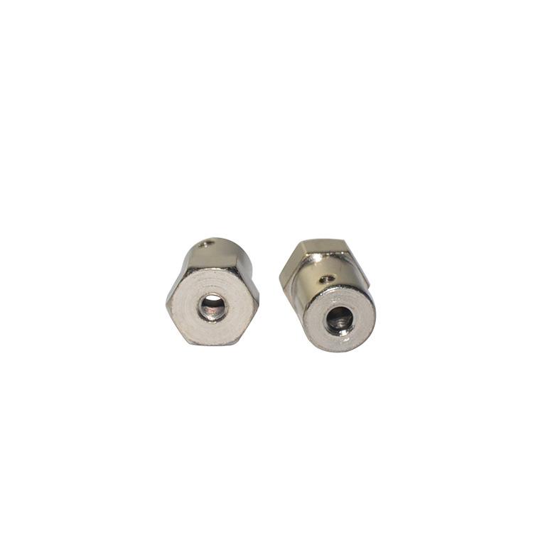Brass Hex Coupling for Small Car Tire Connector, Model Accessory D12 L18