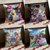 Anime IIsekai QQuartet Cushion Cover Reversible Soft Durable Pillow Cover Home  Car MultiScene Use for Daily Comfort