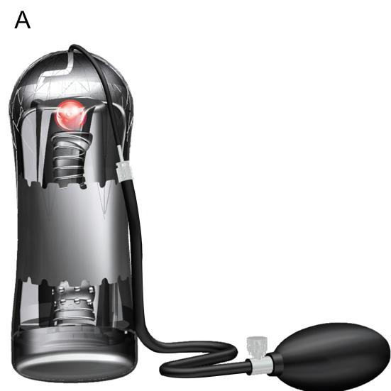 Manuele USB Oplaadbare Elektrische Masturbator Penis Trainer Vacuümpomp Vibrator