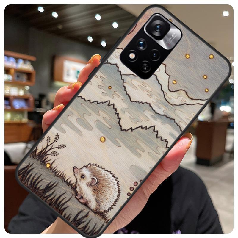 

Kawaii Hedgehog Heart Cute Case For Xiaomi Redmi Note 12 11 10 8 9 Pro Note 12S 9S 10S 11S Cover For Redmi 10C 12C 9C Redmi Note 8 Pro