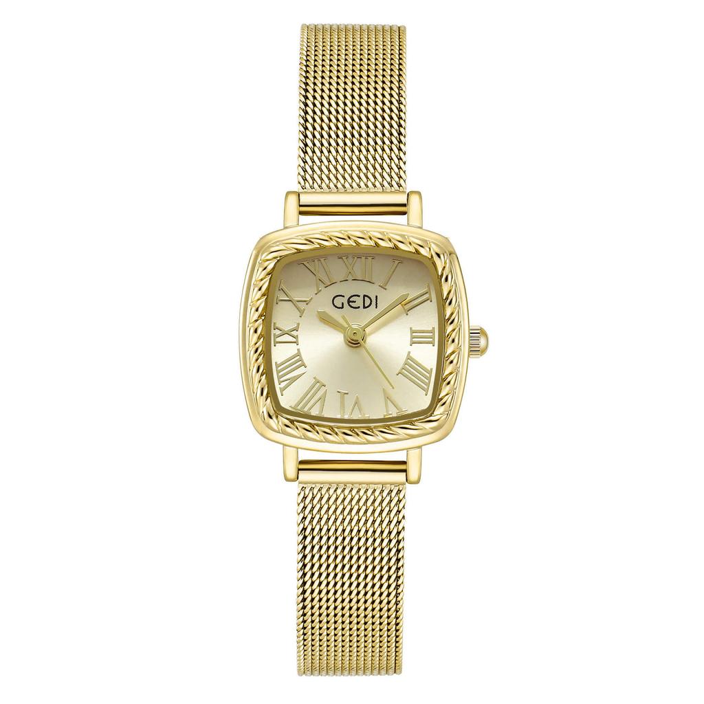Retro Versatile Women'S Watch Niche High-End Quartz Watch Women'S Waterproof Medieval Watch