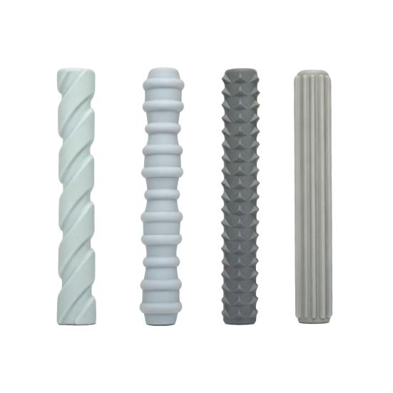 4Pcs Silicone Pencil Grips Ergonomic Textured Sleeves for Kids Adults Anxiety Relief Smooth Writing Pen Cover