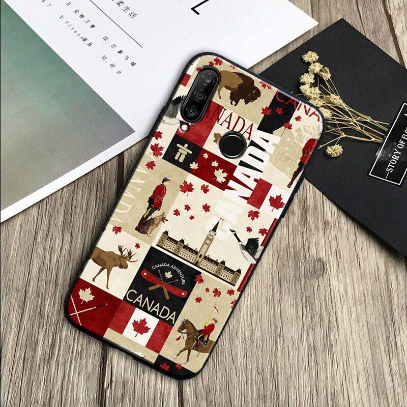 

Canada Canadian Flag For Huawei Nova Y91 Y90 Y60 Y70 Y61 Y72 Y73 3i 7i 8i 11 12i 9 10 SE P20 P30 Pro P40 Lite Case Nova 9 SE