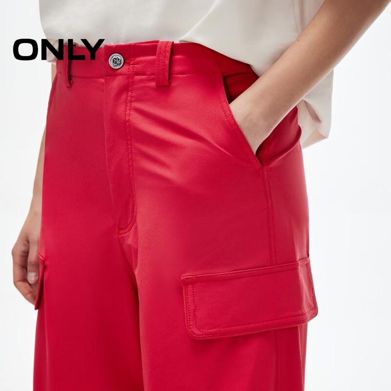 Only Women's 2025 Summer Cargo Cuffed Wide-Leg Pants
