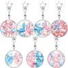 Girly Heart Acrylic Anime Sylveon Espeon Glaceon Eevee Cartoon Keychain Key Chains Keyrings Jewelry Fans Gifts Accessories Toys
