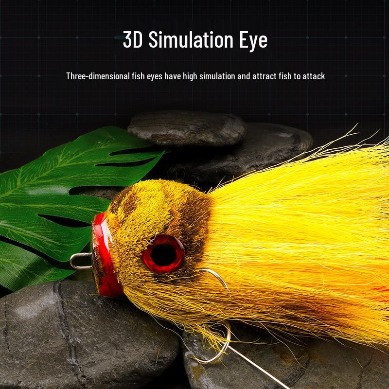 Bionic Deer Hair Mouse Lure: Freshwater & Deep Sea Fishing Bait