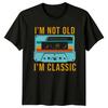 Retro kazetová páska NEJSEM STARÝ JSEM KLASICKÝ Tričko Vintage styl