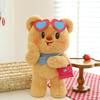 Butter Glasses Bear Plush Toy Cartoon Stuffed Animal Doll Decoration Kids Gift