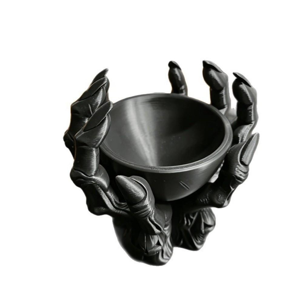 Ornaments Storage Bowl Gothic Style Desktop Decoration Creative Skeleton Claw Statue  Storage Box