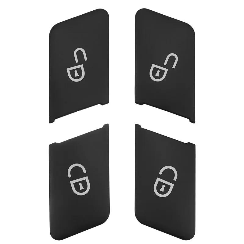 Door unlock and lock button stickers for Mercedes Benz old C-Class W204, old E-Class W212, etc