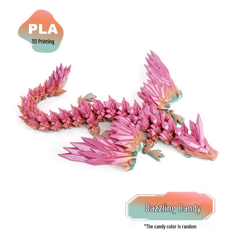 3D Printed Chinese Dragon Egg Ornament Toy Figurine Gift Craft