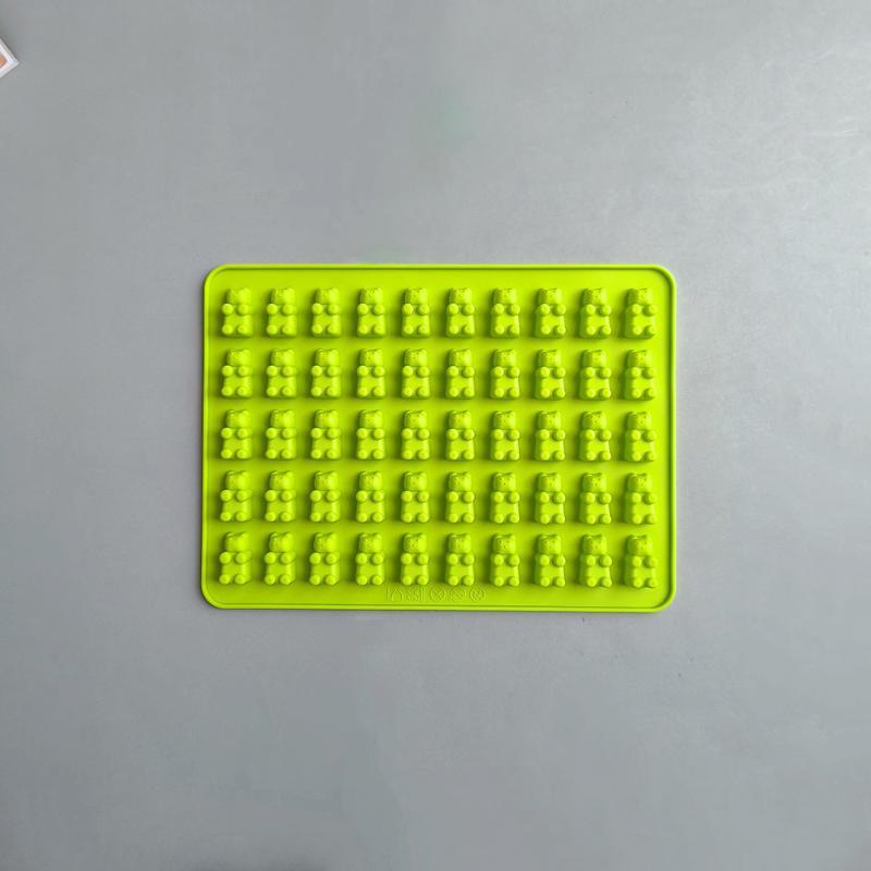 1/5Pcs Candy Gummy Jelly Trays Molds Kit Candy Silicone Moulds With 2 Dropper Set Reusable Candy Baking Mold Kitchen Tools