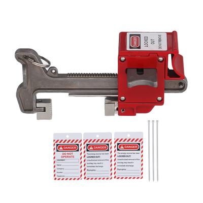 Dispositif de verrouillage de vanne à bille avec étiquettes et colliers de serrage Cadenas de sécurité manuel pour poignée de robinet pour DN8?DN100