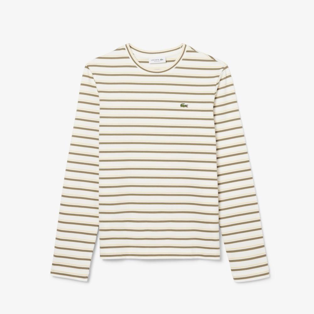 Lacoste Women's Multi-Stripe Long Sleeve T-Shirt TF7573-55NAI6