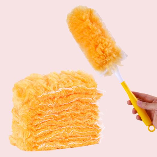 10 Stück Elektrostatischer Staubwedel Vielseitige Kompatibilität Staubanziehendes Werkzeug Hochbelastbar 360-Grad