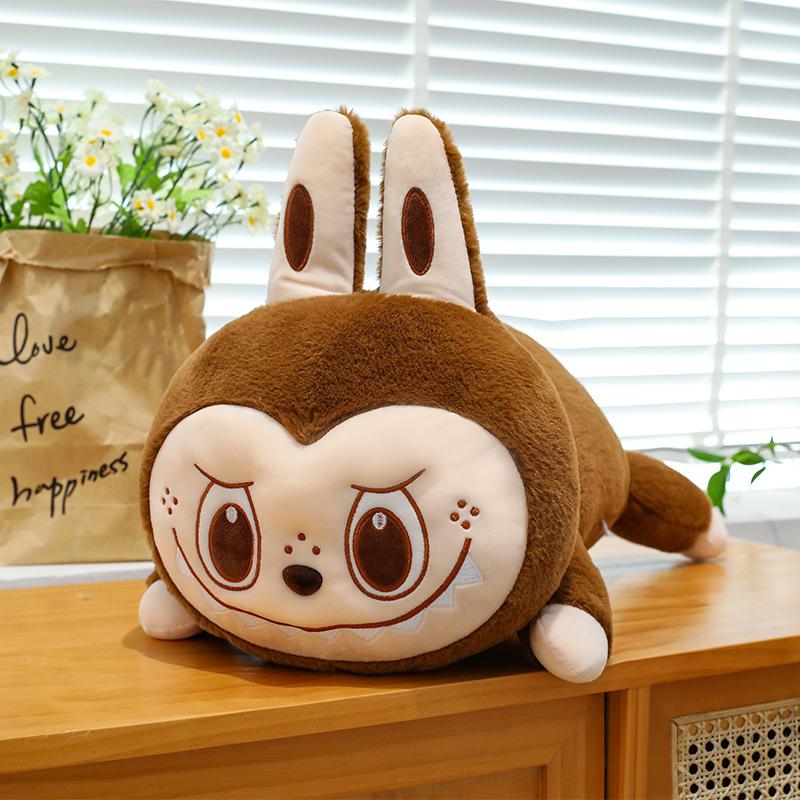 

Лежащая модель кукла rabub POP MART плюшевая игрушка длинная полоса большая подушка для дивана подушка для кровати кукла 60cm【0.7kg】