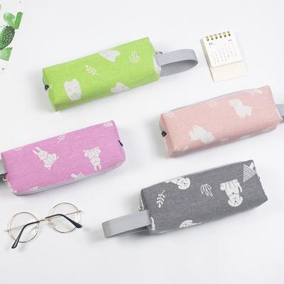 Astuccio grande in tela stile Bojin per studenti - Quattro design con animali