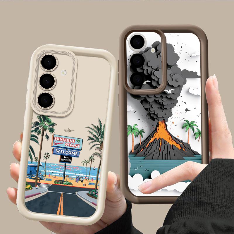 Mountain Road Print Case For Samsung A57 A37 A27 A17 S26 Ultra S25 FE A56 A36 A26 A16 A55 A35 A25 A15 A54 5G S21 S22 S23 S24 Plus Shockproof Cover
