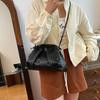 Woven Clip Women's Cloud Bag Fashionable Light Luxury Pleated Small Versatile and Stylish Shoulder Clutch Crossbody Bag