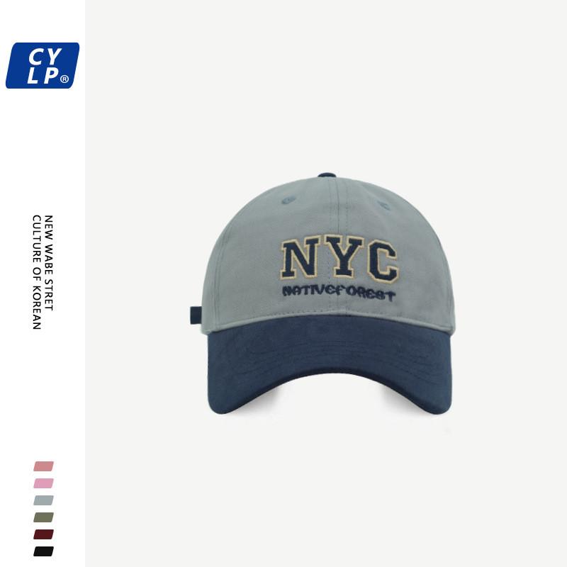 Fashionable Nyc Letter Embroidered Baseball Cap Unisex Street Style Color Design