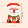 F26C 10pcs Christmas Treat Boxes with Handle Paper Candy Gift Box with Window