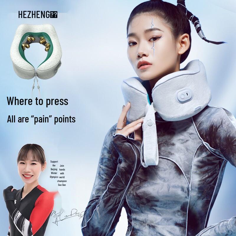 Portable U-shaped Neck Massager Pillow