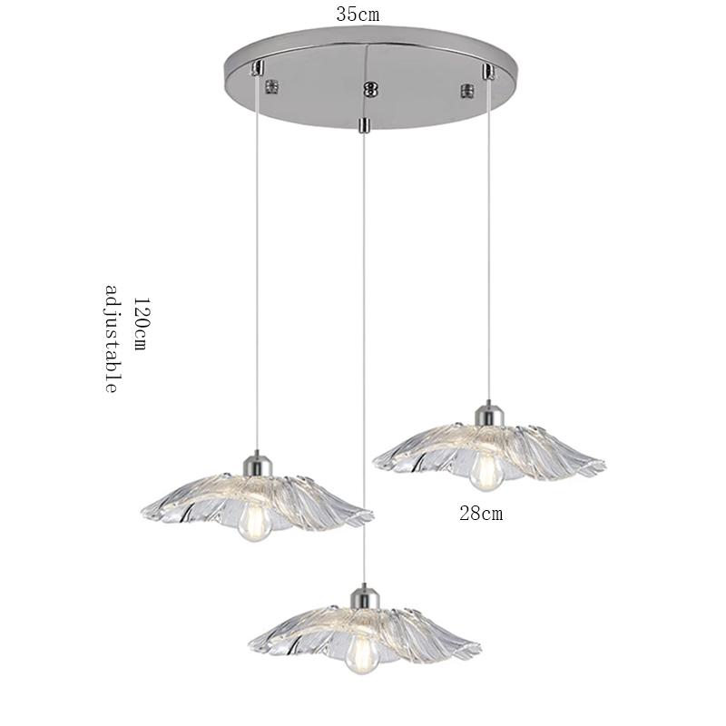 Dining Room Kitchen Nordic Glass Pendant Lamps Hanging Chandelier Ceiling Living Room Bedroom Indoor Decorative lights Fixture