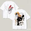 Anime Bleach Ichigo Kurosaki Graphic T‑shirt Unisex Short Sleeve Tee Hollow Mask Character Print Harajuku Otaku Streetwear Tops