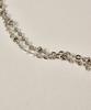 Novice Tokyo Double Glitter Chain Anklet [Stainless] / Silver