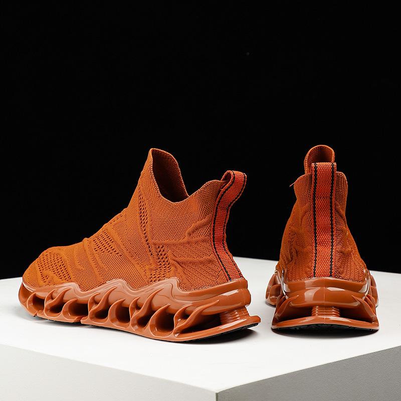 

Чоловіче взуття, літнє дихаюче сітчасте кросівки, кросівки для бігу, чоловічі модні туфлі, шкарпетки, черевики тато, кокос 46