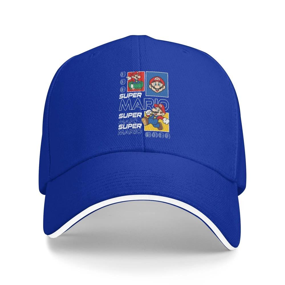 Super Marios Coins Baseball Caps Hip Hop Sandwich Hat Unisex Style Adjustable Headwear Outdoor